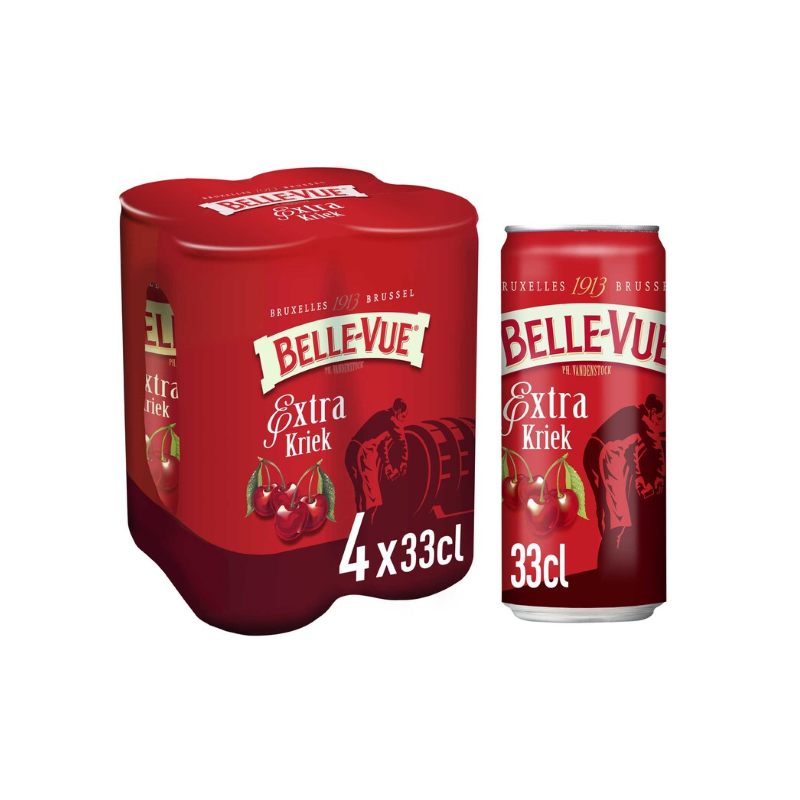 Exclusive! Buy Online Belle-Vue Kriek Extra 4,1° - CAN - 4x33cl - S...